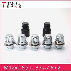 4 Noten 2 Toetsen M12x1.5 1.5 MAG SEAT OEM FABRIEK VELGEN WIEL sloten ANTI SHEFT LUG MOER VOOR Toyota Mitsubishi Lexus Corolla Rav4