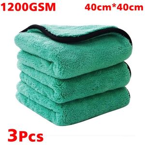 1200GSM Microfiber voor De Auto-interieur Stomerij Auto Detaillering Wasstraat Accessoires MICROFIB HANDDOEK Keuken Handdoeken Thuisgebruik