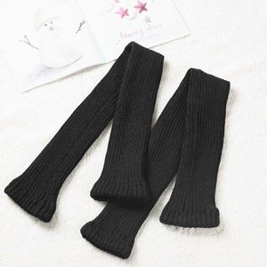 Warm Boot Beenwarmers Lange Sokken Mode Beenwarmers Vrouwen Warm Knie Hoge Winter Knit Solid Gehaakte Sokken