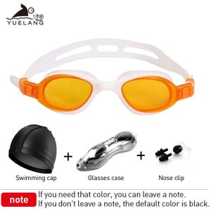 Kinderen Zwembril Pak Badmuts Neusklem Oordopjes Professionele Siliconen Silicagel Linkage Zwemmen Brillen Voor Mannen