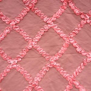 Roze Satijnen Lint Stof voor Jurk, Stof voor Tafelkleed, Rok Stof, Bruiloft Diy Doek, 1 Yard 91*130 cm