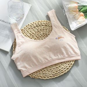 Meisjes Naadloze Ontwikkeling Periode Meisje Ondergoed Meisje Student Draadloze Beha Anti-Falen Dieptepunt Vest Meisje 8-16Y Training Bras