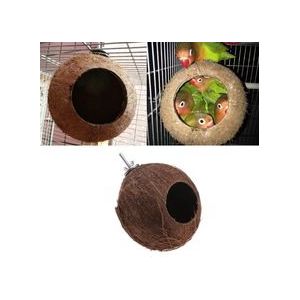 Vogel Papegaai Vink Nest Natuurlijke Kokosnoot Opknoping Keten Kooi Speelgoed Swing Huis % 328/38