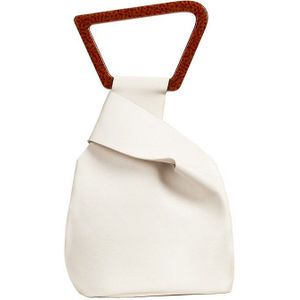 Luxe handtassen lederen tassen solid emmer tas mode acryl handvat schoudertas zomer bolsa feminina