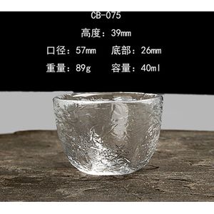 Japanse Wijn Set Sake Cup Set Glas Geel Wijn Warme Wijn Pot Creatieve Handgemaakte Shochu Hoge Geesten Witte Wijn Glas