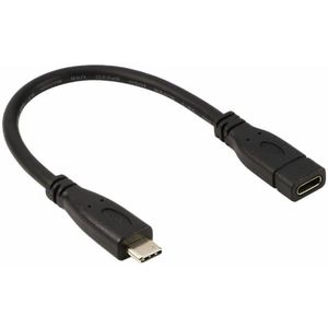 USB-C Type C Male naar Vrouwelijke USB 3.1 Extender Uitbreiding Korte Kabel Snoer voor Nintendo Switch, macbook Dell XPS 20 cm