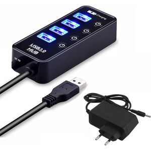 USB 3.0 HUB Hoge Snelheid Ondersteuning Opladen Multipe USB Decice Hub voor PC Laptop 7 Poorten Extension Adapter HUB USB 3.0