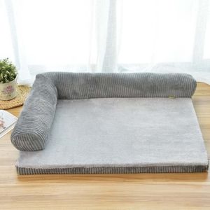 Grote Hond Bedden Afneembare Hond Slaapbank Bed Winter Warm Rest Huisdier Huis Bed Mat Wasbare Kat Sofa Slapen Matras huisdier Producten