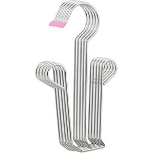 5Pcs Rvs Schoenenrek Droogrek, Dubbele Haak Droogrek Magazijnstelling