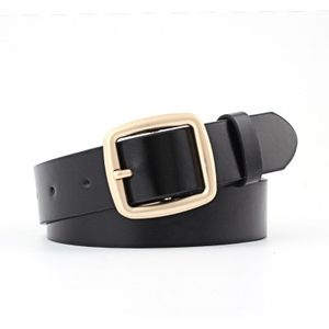 GOOWAIL Decorative Waist Strap Meatal Square Buckle Durable Waistband For Women Jeans All-match Waist Belt