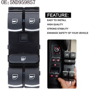 YAOPEI 4 Knop Auto Windows Elektrische Schakelaars Voor VW Passat B6 3C Golf Touran Tiguan Jetta MK5 Caddy 5ND959857