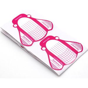 10 stks Perfect Vlinder Nail Forms Extension Curing Gids Papier Kristal Franse Valse Nagel Vorm Acryl UV Gel Extension Formulieren