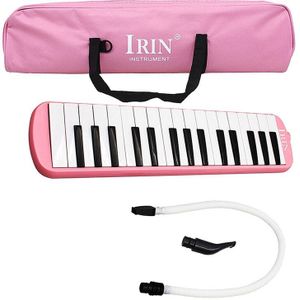 Irin 32 Toetsen Piano Toetsenbord Melodica Harmonica Met Mondstuk Muzikanten Roze