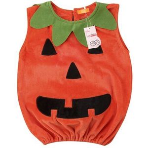 Halloween Pasgeboren Baby Meisje Jongen Top 0-3 t Baby Peuter Kid Pompoen Mouwloos Hoed 2 stks T-Shirt Fall kleding Jurk Outfit
