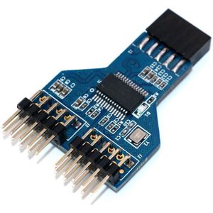 3-Port Usb 2.0 Hub Module Verticale Installatie Voor Desktop, Toetsenbord, Muis, Usb Flash Drive
