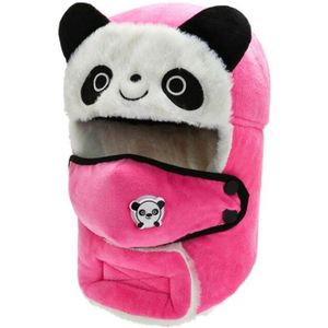 Kinderen Winter Warme Muts Schattige Panda Oorbeschermer Bomber Hoed Jongen Meisje Plus Fluwelen Dikke Beanie Hoed