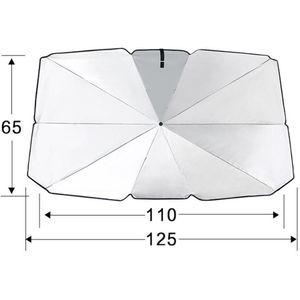 Automotive Interieur Auto Parasol Auto Voorruit Cover Uv-bescherming Zonnescherm Voorruit Interieur Bescherming Opvouwbare Paraplu