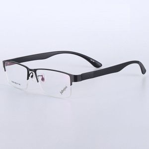 VazRobe - oversized glasses frame - Brilmontuur - Mannen - Semi Randloze - 152 mm Brede Kop