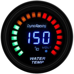 Auto Modificatie Instrument Water Temperatuur Meter Led Digitale Display Auto Water Temperatuur Meter (Zwart)