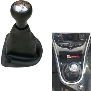 Auto Pookknop Met Lederen Laars Chrome Cap Voor PEUGEOT 207 307 307 CC 406 308 308 CC