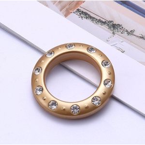 Silencing Nano-Ring Gordijn Accessoires Eenvoudige Abs Romeinse Cirkel Geperforeerde Ring 58 Diamant Gordijn Opknoping Ring