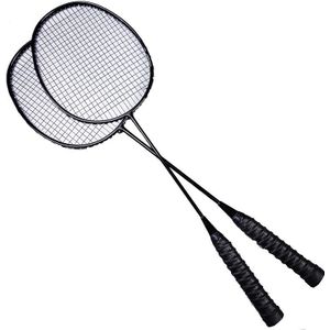 2 PCS Full Carbon Badminton Racket Double Shot Carbon Fiber Ultra Licht Offensief 4u Duurzaam Duurzaam 5u LJ3013JXN