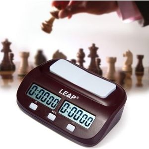 Professionele Leap Digitale Schaakklok Count Up Down Timer Elektronische Board Game Player Set Draagbare Handheld Man Stuk Master