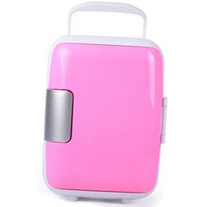 4L Mini 12V Auto Draagbare Koelkast Voor Camping Rijden In Blauw Roze Reizen Koelkast Cooler Warmer Vriezer Multi-functie