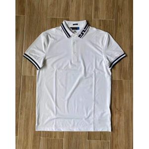 Golf Shirt Golf Kleding Mannen Kleding Zomer Eenvoudige Quick Dry Golf Tshirt Turn Kraag Zwart