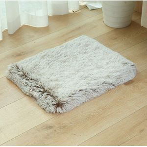 L Winter Warme Dikke Pluche Vierkante Diepe Slapen Bed Mat Kussen Voor Kat Hond Puppy Huisdier Huis Kennel Kooi Wasbare waterdicht Pad