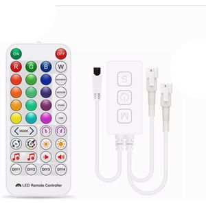 SP511E Wifi Muziek Led Controller Voor WS2812B WS2811 Adresseerbare Pixel Rgb Led Strip Dual Output Smart Voice Control