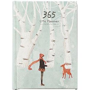 365 Dagen Persoonlijk Dagboek Planner Hardcover Notebook Dagboek Office Wekelijkse Schema M17F