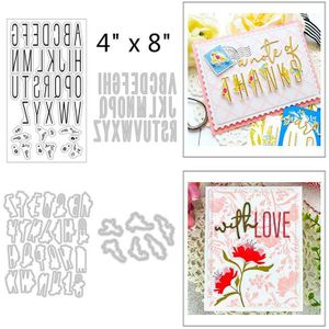 Lente Bloem Bladeren Gelukkige Moeder Dag Woorden Metalen Stansmessen En Auto Stempel Sets Folie Scrapbooking Voor kaart Maken