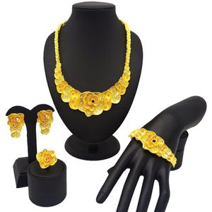 sieraden sets voor afrikaanse vrouwen mode-sieraden sets goud sets groene ketting