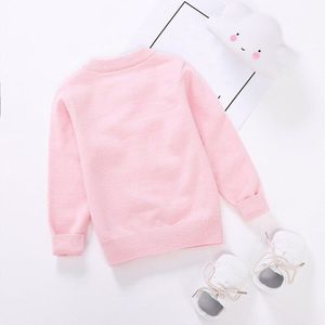 Mode Meisjes Truien Leuke Bloem Meisjes Vesten Jas Lente Herfst Meisjes Kleding Gebreide Trui Jas BC494