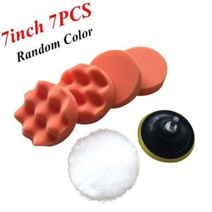 7PCS 3 ''/4''/5 ''/6''/7''Inches Auto Polijsten Waxen Detaillering Spons mat Buffing Buffer Compound Pad Auto Accessoires Spons Mat