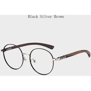 Azb Vintage Houten Ronde Man Vrouwen Decoratieve Glazen Optische Bijziendheid Prescription Brillen Frames Mode Korea Japan Bril