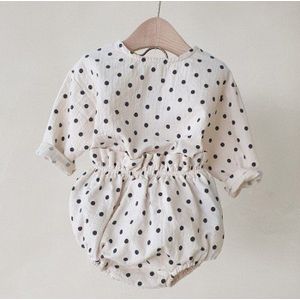 Infant Spring Cute Cotton and Linen Suit Baby Polka Dot Coat Lantern Shorts Two-Piece Set kids clothes