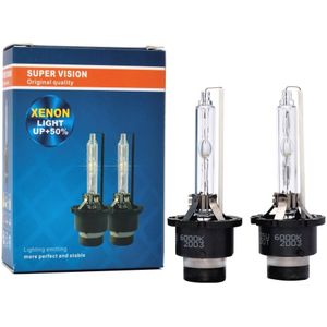 2 Stks/partij Auto Koplamp Lamp D2S D4S 4300K 6000K 8000K 10000K White Hid Xenon lamp Met Metalen Beugel Bescherming