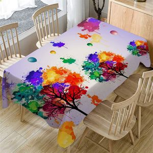 Tafelkleed 3D Bloem Tafelkleed Wasbaar Rechthoekige Thee Tafel Cover Eetkamer Home Decor Keuken Eettafel Doek # LR3