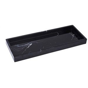 JINSERTA Gemarmerd Opbergvak Hars Sieraden Display Plaat Ketting Cosmetische Organizer Luxe Hotel Restaurant Dienblad