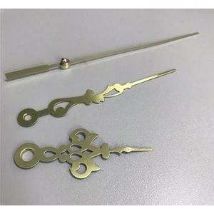100Sets Professionele Praktische Zwart/Gouden Klok Handen Quartz Klok Reparatie Tool Onderdelen Kit Metal Hollow Pointer Voor Diy wandklok