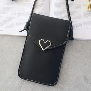 Touch Screen Mobiele Telefoon Portemonnee Vrouwen Smartphone Tassen Portemonnee Lederen Schouderband Handtas Vrouwen Tas Voor Iphone