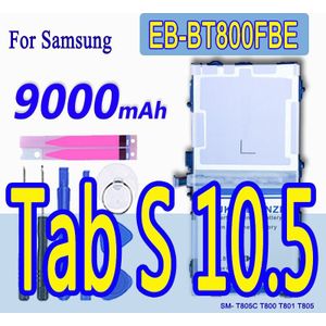 Gukeedianzi 9000 Mah EB-BT800FBE Batterij Voor Samsung Galaxy Tab 10.5 S T800 T801 T805 Oplaadbare Li-Ion Tablet Pc Batterijen