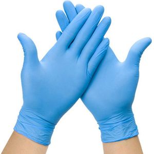 Wegwerp Zwarte Handschoenen 20 pcs Huishoudelijke Schoonmaakmiddelen Wassen Handschoenen Nitril Laboratorium Nail Art Medische Tattoo Anti-Statische Handschoenen