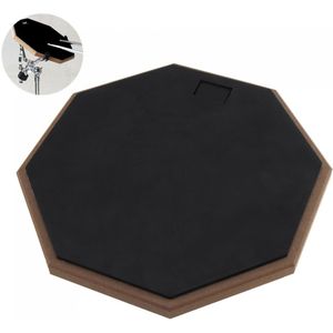 12 Inch Zwart Rubber Houten Domme Drum Praktijk Training Drum Pad Voor Jazz Drums Oefening