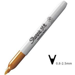 3Pcs Sharpie Metallic Mark Pen Anti-Fading Olie Markering Pen 1962526 Goud, zilver En Koper Non-Fading Express Pen