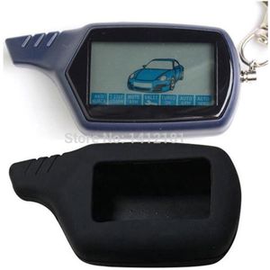 Twage B6 Lcd Afstandsbediening Sleutel + Siliconen Case Body Cover Voor Russische Sleutelhanger Twee Weg Auto Alarm Systeem Starline twage B6
