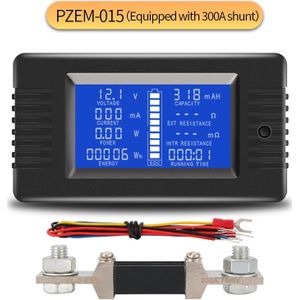 Dc 200V 300A Voltmeter Ammeter Auto Batterij Tester Capaciteit Weerstand Elektriciteit Voltage Meter Monitor 12 V 24 V 48 V 96 V