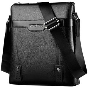 Luxe Messenger Bag Lederen Mannen Crossbody Tas Voor IPAD Vintage Schoudertas Business Casual Kantoor Werk Side tas